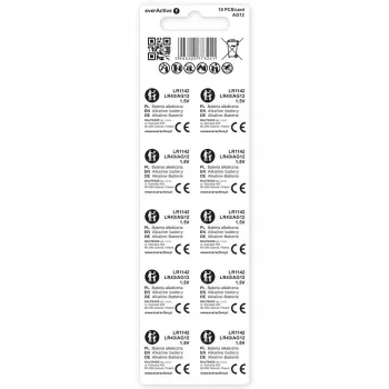 Pila a bottone alcalina everActive G12 AG12 1,5 V – confezione da 10