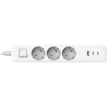 Ciabatta Xiaomi BHR07UKEU — 3 prese AC Type F, 250 V, cavo 1,4 m, bianco