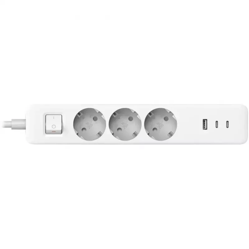 Ciabatta Xiaomi BHR07UKEU — 3 prese AC tipo F, 250 V, cavo 1,4 m, bianco