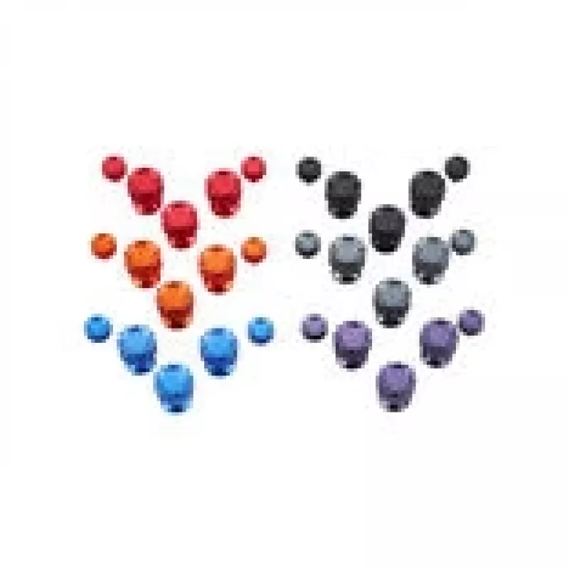 Set colori pulsanti in alluminio Asetek per controller Asetek – set da 6 colori