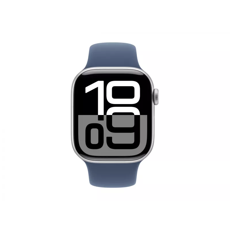 Apple Watch S10 Alluminio Cellular 42mm Argento (Cinturino Sport Denim) S/M