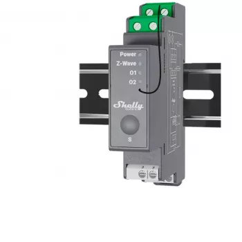Relè a semiconduttore Shelly Wave Pro 2 2 canali 25 A 110–240 V guida DIN, 868,4 MHz