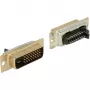 DVI 24+1 connettore maschio, versione a saldare argento