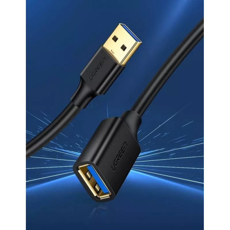 Ugreen adattatore prolunga USB 3.0 (femmina) a USB 3.0 (maschio) 2 m (nero)