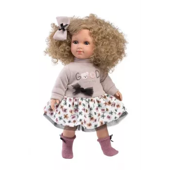 Puppe Llorens Elena 35 cm — corpo morbido, viso e arti dipinti a mano