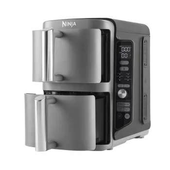Ninja SL400EU friggitrice Double 9,5 L 2470 W friggitrice ad aria calda nero, grigio