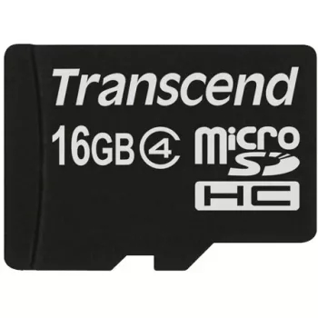 Transcend - scheda di memoria flash - 16GB - Class 4 - microSDHC (TS16GUSDC4)