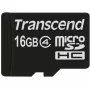 Transcend - scheda di memoria flash - 16GB - Class 4 - microSDHC (TS16GUSDC4)