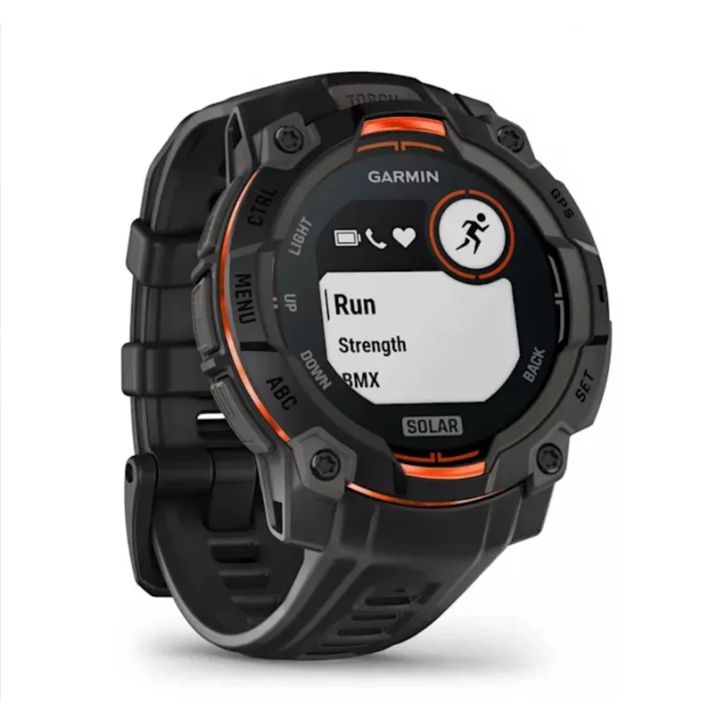 Garmin Instinct® 3 – 45 mm, orologio solare nero
