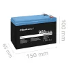 Batteria LiFePO4 Lithium Iron Phosphate 12.8V 9Ah 115.2Wh
