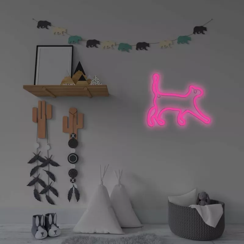 Lampada decorativa neon LED MANTA SNL70PK Style Neon Lights CAT 2 rosa (modello SNL70PK)