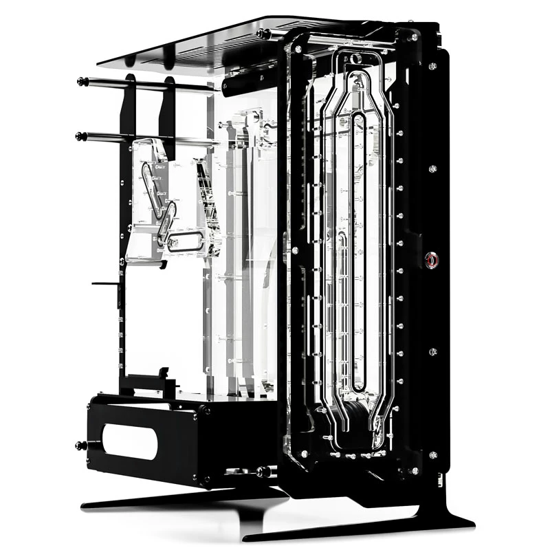 Piastra di distribuzione frontale per raffreddamento a liquido PC personalizzato, Singularity Spectre 2.0 Elite – supporto frontale per reservoir/flussometro (SC-SPECTRE-ELITE-FRONT-BK)