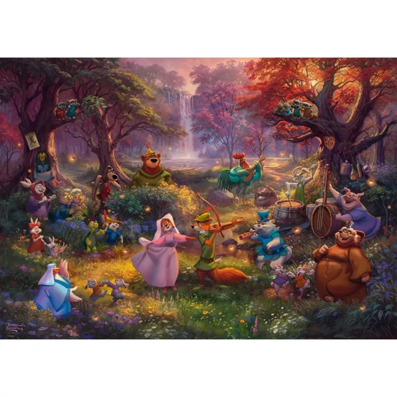 Thomas Kinkade Studios: Disney - Robin Hood, puzzle 1000 pezzi