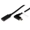 ROLINE 11.04.5496-10 - 2 m - USB Type-C - USB Type-C - connettore maschio - connettore femmina - angolato (11.04.5496)