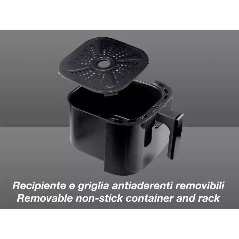 Friggitrice ad aria Beper P101FRI051 5 L 1400 W nera