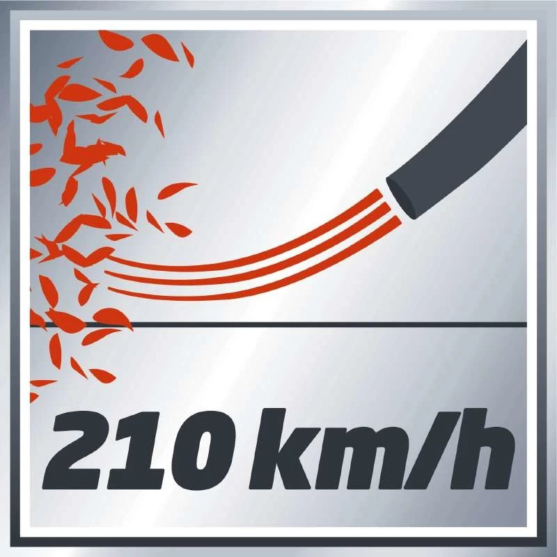 Einhell GE-CL 18 Li E - Solo soffiatore per foglie a batteria 210 km/h nero, rosso