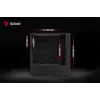 Savio Noctis Glass RGB Cube case per PC, ATX/Micro-ATX/Mini-ITX, frontale in vetro temperato, ventole RGB, nero
