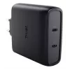 Caricabatterie TRUST Maxo 100W 2 porte USB-C GaN — 100 W, 2× USB-C, max 20 V, cavo 2 m, nero