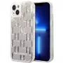 Karl Lagerfeld KLHCP14MLMNMS iPhone 14 Plus 6.7 custodia rigida argento / argento Liquid Glitter Monogram