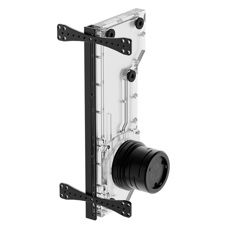 Singularity Resonance 2.0 Single D5 Distro Plate — piastra di distribuzione con serbatoio a pompa singola per raffreddamento a liquido personalizzato