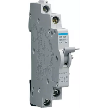 Contatto ausiliario Hager MZ201 bianco per interruttori automatici modulari e contattori