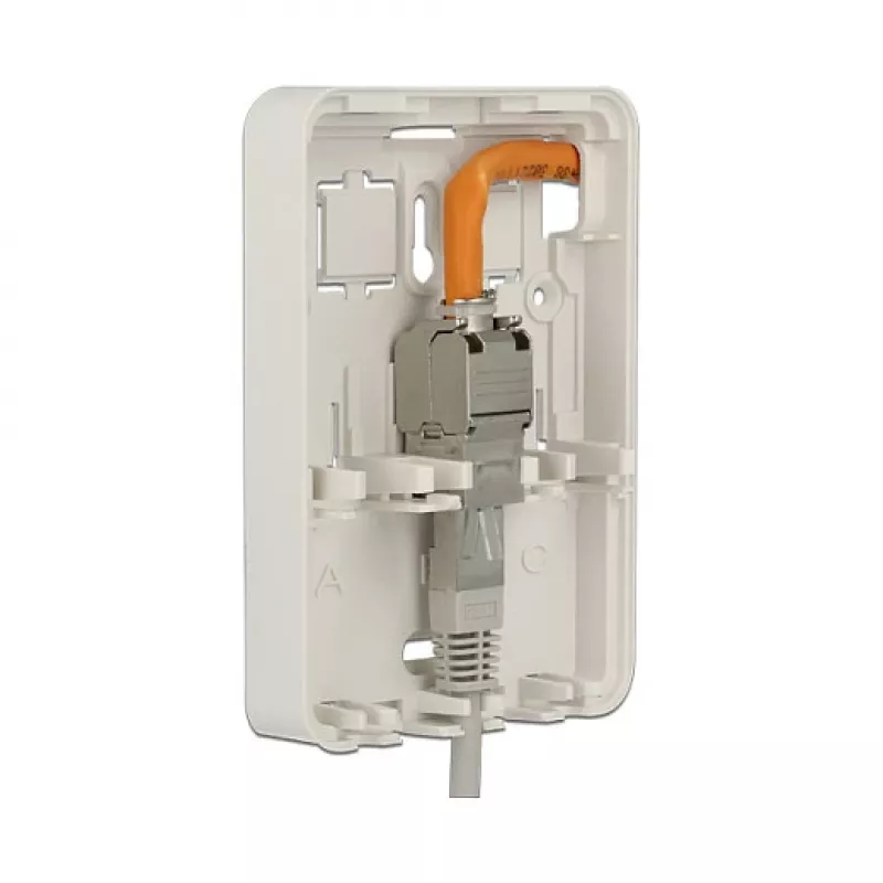 Delock 86262 Scatola Keystone da superficie, 3 porte, bianca (RAL 9010)