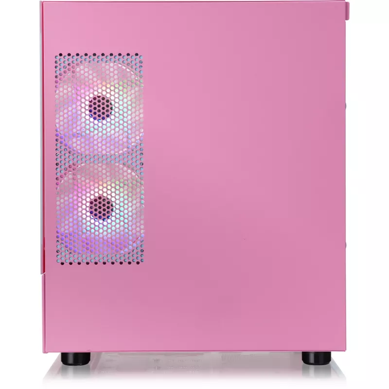 View 170 TG ARGB, case tower rosa, vetro temperato x 2