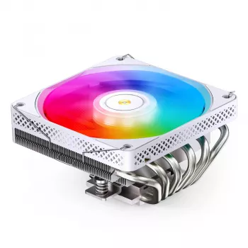 Dissipatore CPU Jonsbo HP600 120mm bianco A-RGB, ventola 120mm, illuminazione A-RGB