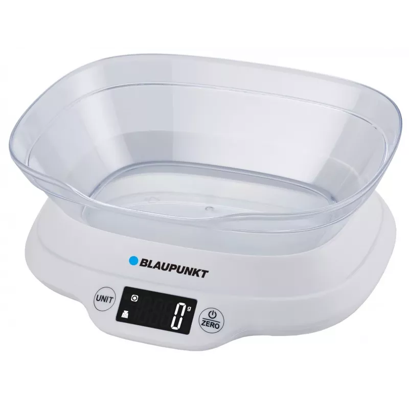 Bilancia da cucina con ciotola Blaupunkt FKS501 - 5 kg, 1 g, ciotola, nero