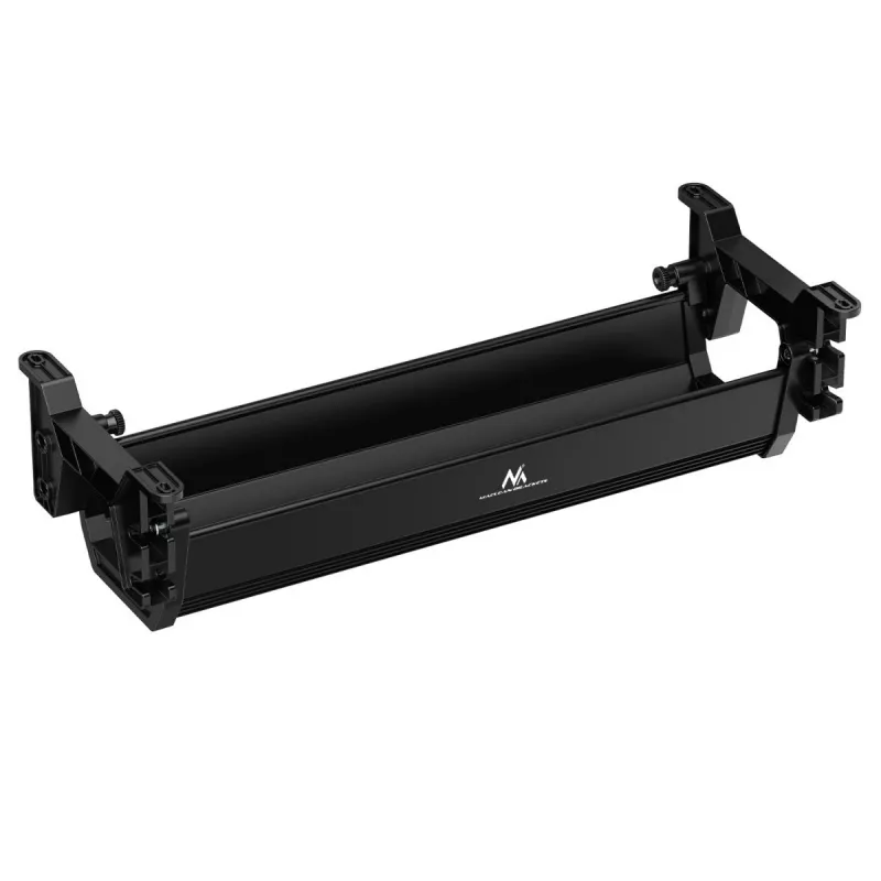 Canalina portacavi sottoscrivania MACLEAN MC-106B — nero, ABS, carico massimo 5 kg