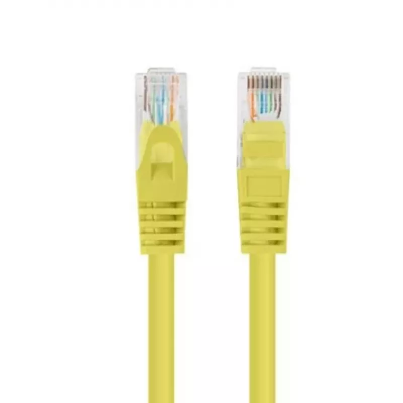 Cavo patch Cat.5e UTP 1 m giallo FLUKE PASSED LANBERG confezione da 10