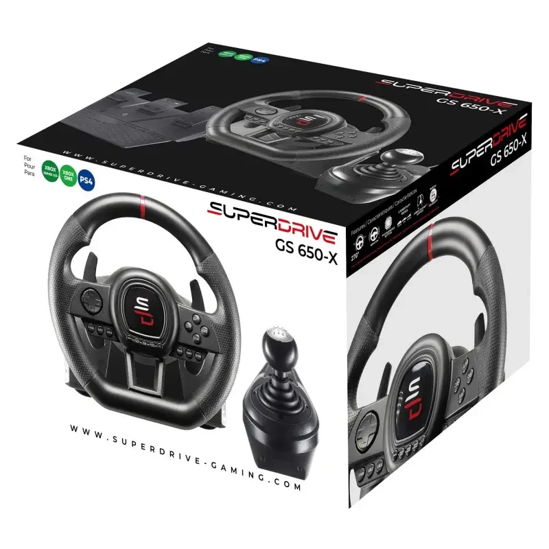 Volante + pedale + joystick Subsonic SA5658 nero USB per PlayStation 4 Xbox One