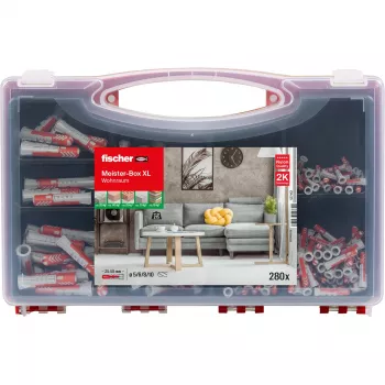 Meister-Box XL zona abitativa (grigio chiaro/rosso, 280 pezzi)