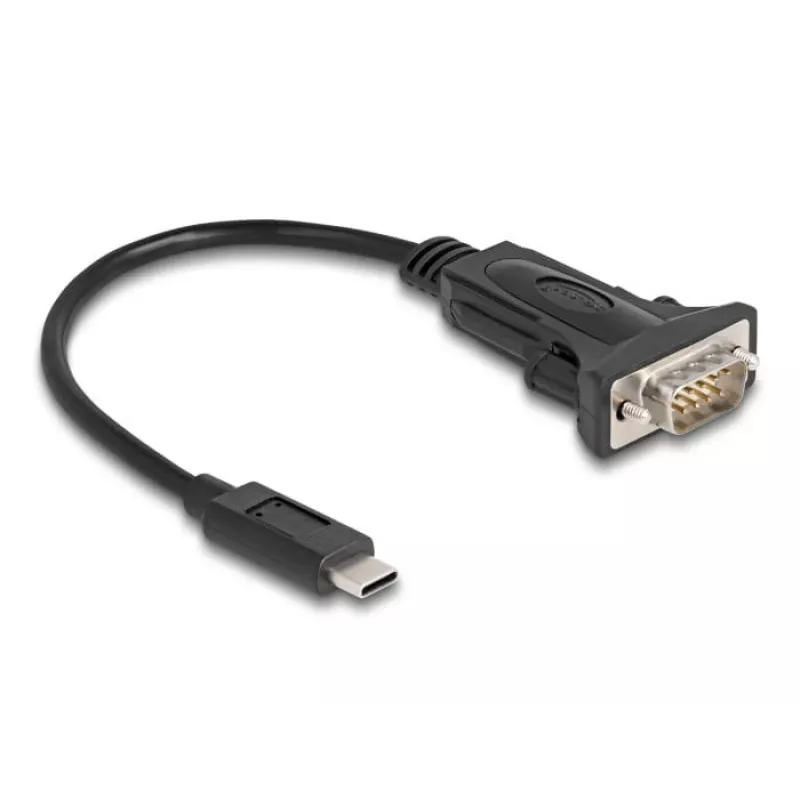 Adattatore DeLOCK USB Type-C a RS-232 D-Sub 9 poli maschio 0,25 m