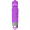 Massaggiatore clitorideo Erolab Wand-M viola ricaricabile impermeabile