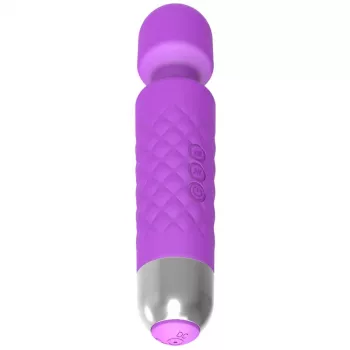 Massaggiatore clitorideo Erolab Wand-M viola ricaricabile impermeabile