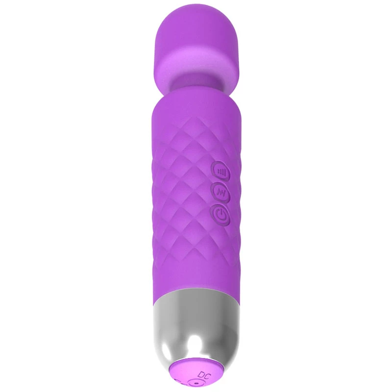 Massaggiatore clitorideo Erolab Wand-M viola ricaricabile impermeabile