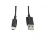 Cavo Lanberg CA-USBO-10CC-0010-BK (connettore maschio USB 2.0 - USB 2.0, USB, connettore maschio Type-C, 1m, nero) (CA-USBO-10CC-0010-BK)