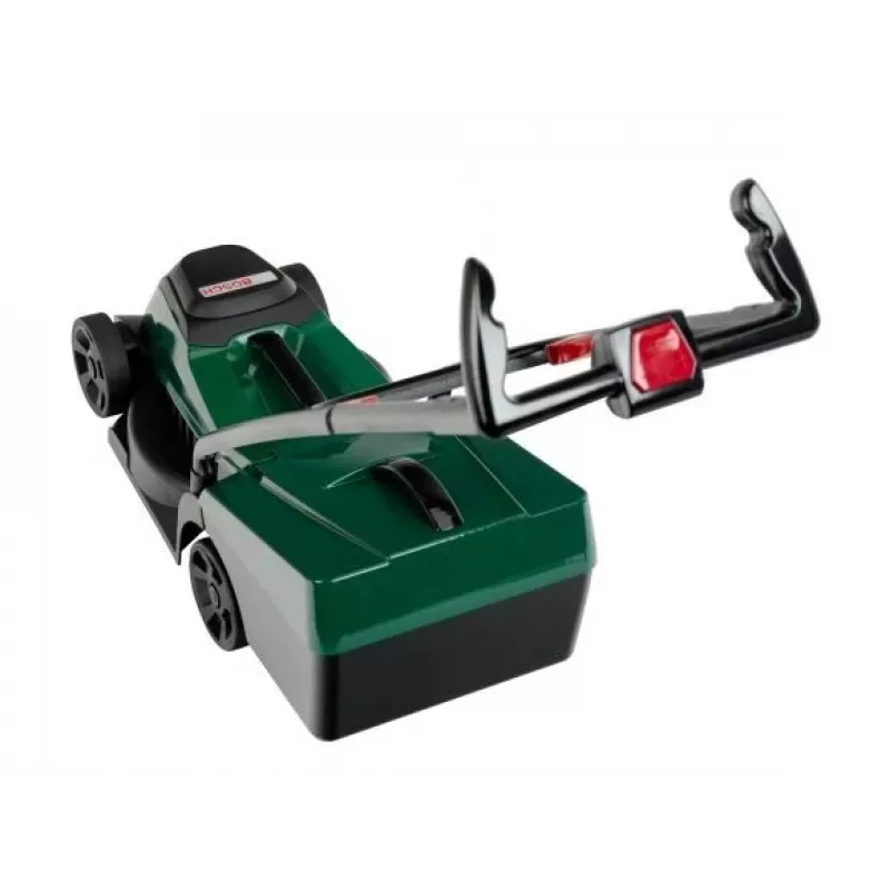 KLEIN 2780 Bosch tagliaerba giocattolo con cestello raccoglierba rimovibile, suoni realistici, verde/nero, da 3 anni