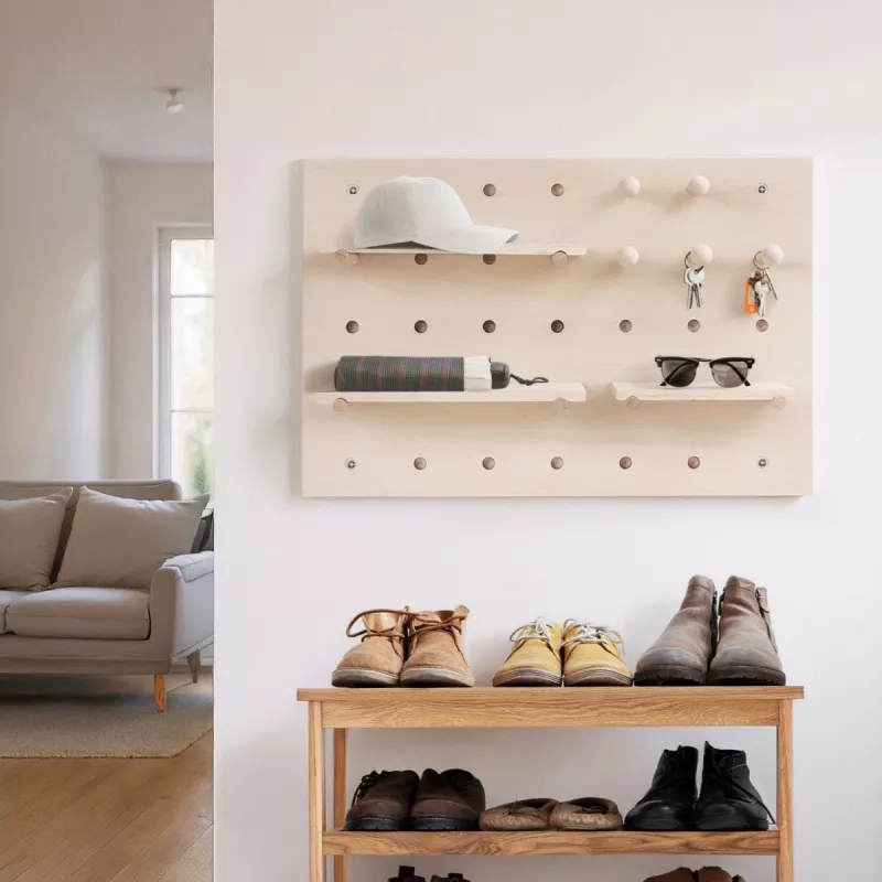 Maclean MC-130 WD pannello organizer in legno, 40x60 cm, max 20 kg