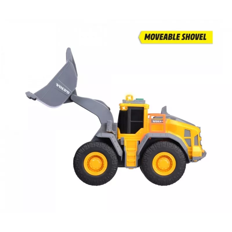 Dickie Toys Volvo pala gommata con luci e suoni (203723006)