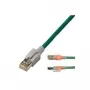 EasyLan DualBoot LED cavo patch RJ45 S/FTP Cat.6 (Classe E) - con connettore saCon - LSOH - turchese - 1