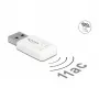 Scheda di rete WLAN DeLOCK 12770 USB 5000 Mbit/s wireless bianca