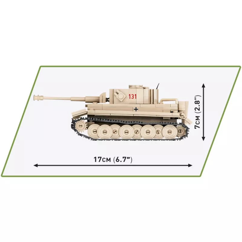Cobi scala 1:48 PzKpfw VI Tiger 131 kit di montaggio