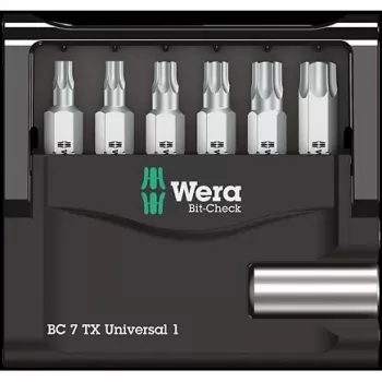 Wera Bit-Check 7 TX Universal 1 - set punte per cacciavite - 7 pezzi (05056294001)