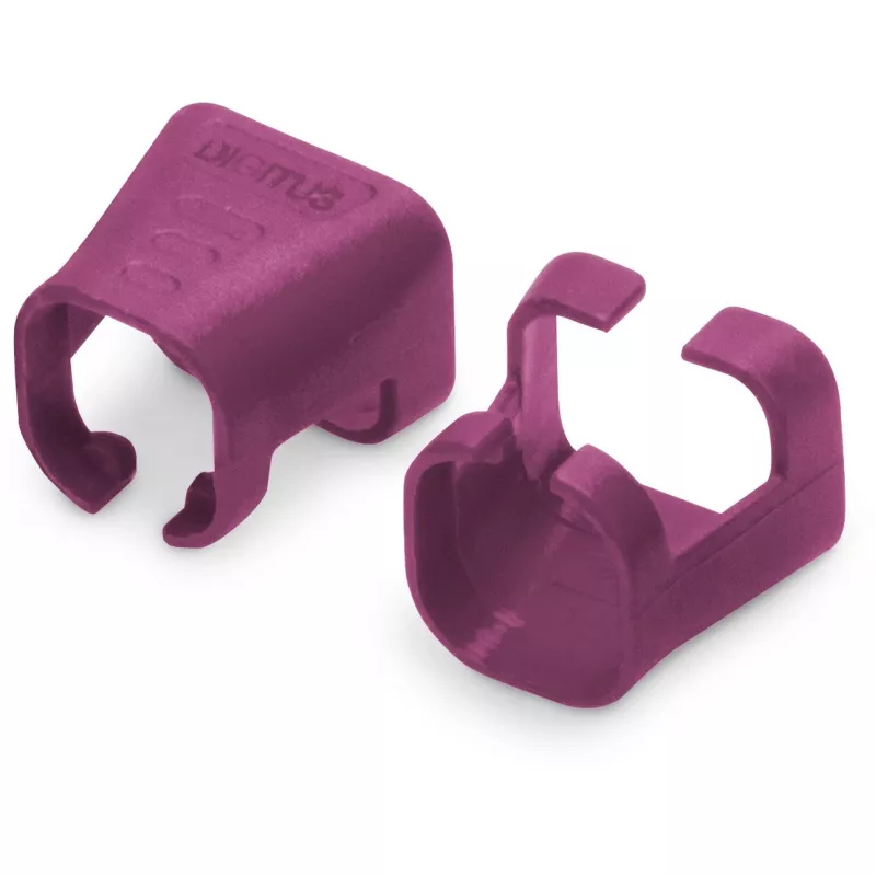 Clip colorati DIGITUS A-CC-MG per cavi patch, magenta, 100 pz.