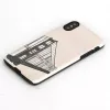 Custodia per cellulare man and wood per iPhone X/XS, design Handbrücken, nero