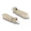 Giunto ibrido per fibra ottica DeLOCK SC simplex maschio su LC simplex femmina beige