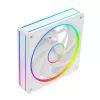 Ventola per case MODECOM VOLCANO LOOP 120 ARGB bianco – 120 mm, illuminazione ARGB, supporto PWM, 400–1400 giri/min