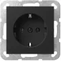 Inserto presa Schuko Gira System 55 4188005 per montaggio modulare, nero